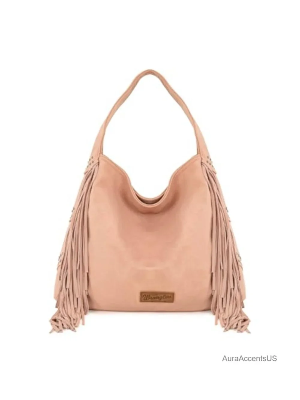 Suede Fringe Hobo Bag Western Tassel Shoulder Purse